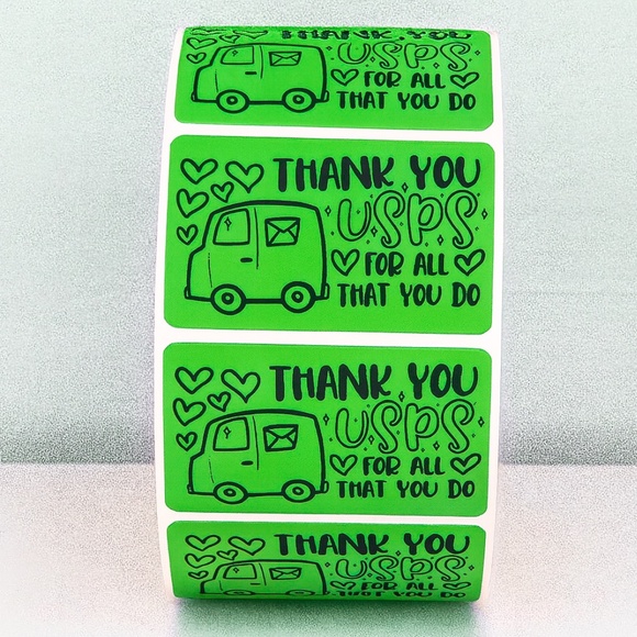 Thank You USPS Stickers – Mail Carrier Appreciation Labels for Packages 2" - Picture 4 of 11